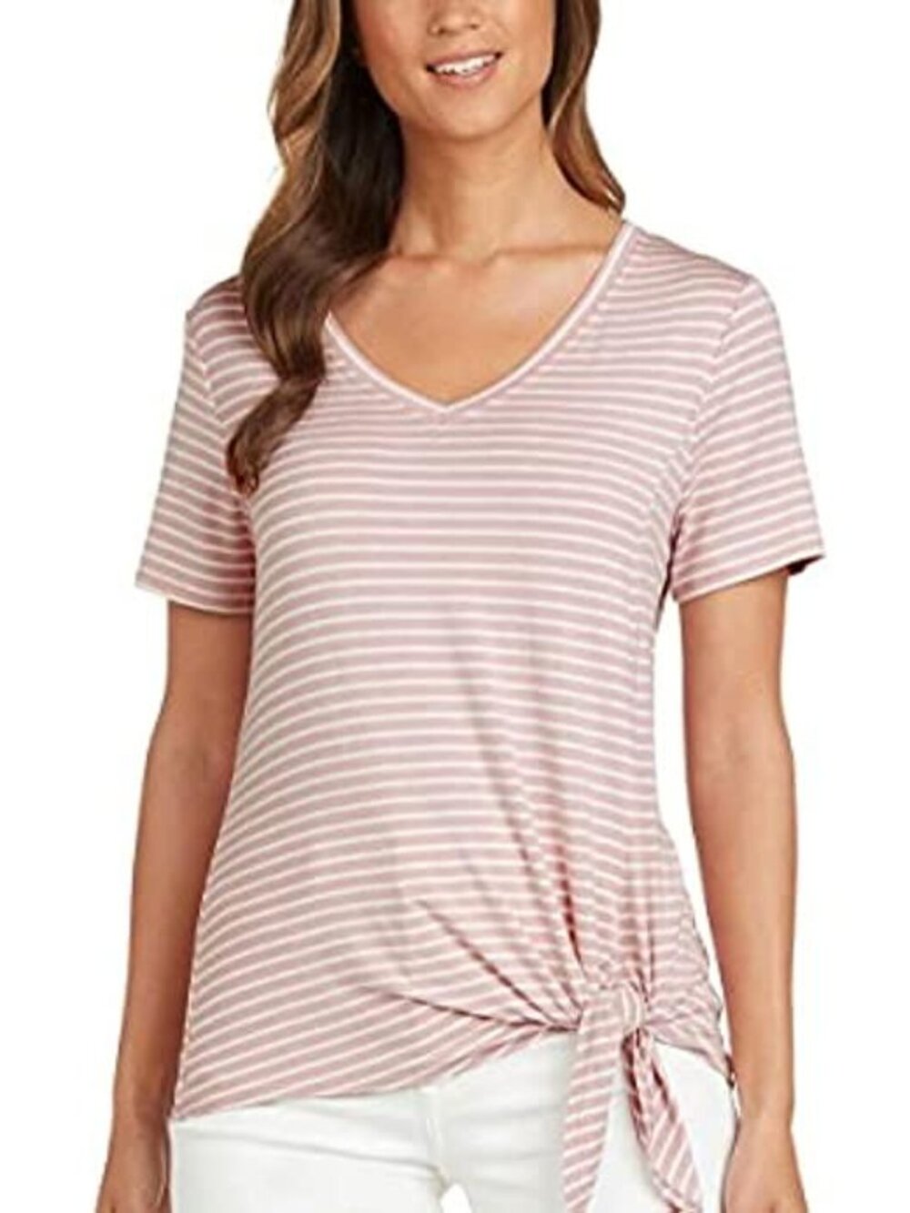 Matty M Womens Side Tie T-Shirt